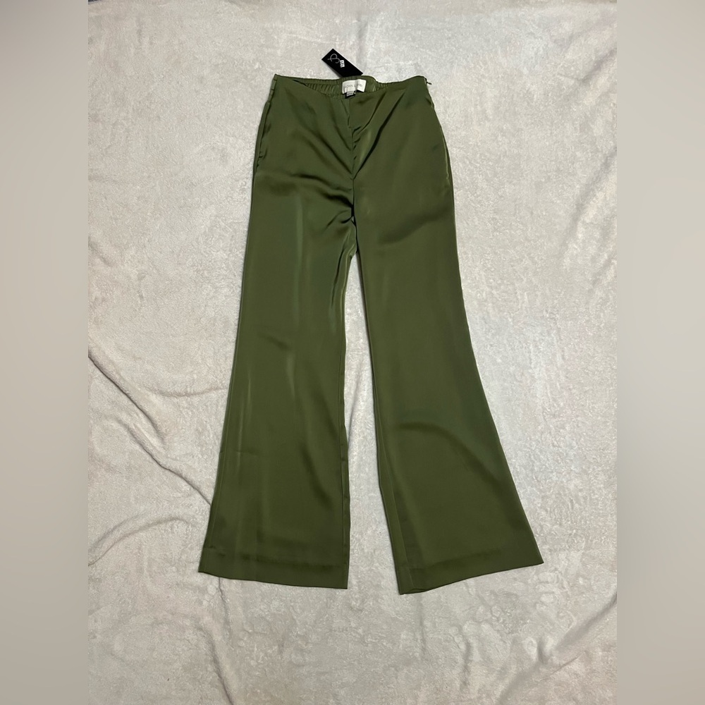 Sachin + Babi Green Wide Leg Pants - Picture 3 of 13